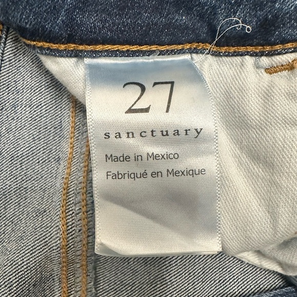 SANCTUARY Denim Connector Kick Crop Standard Rise Women Size 27 $169 MSRP NWT - Picture 10 of 11